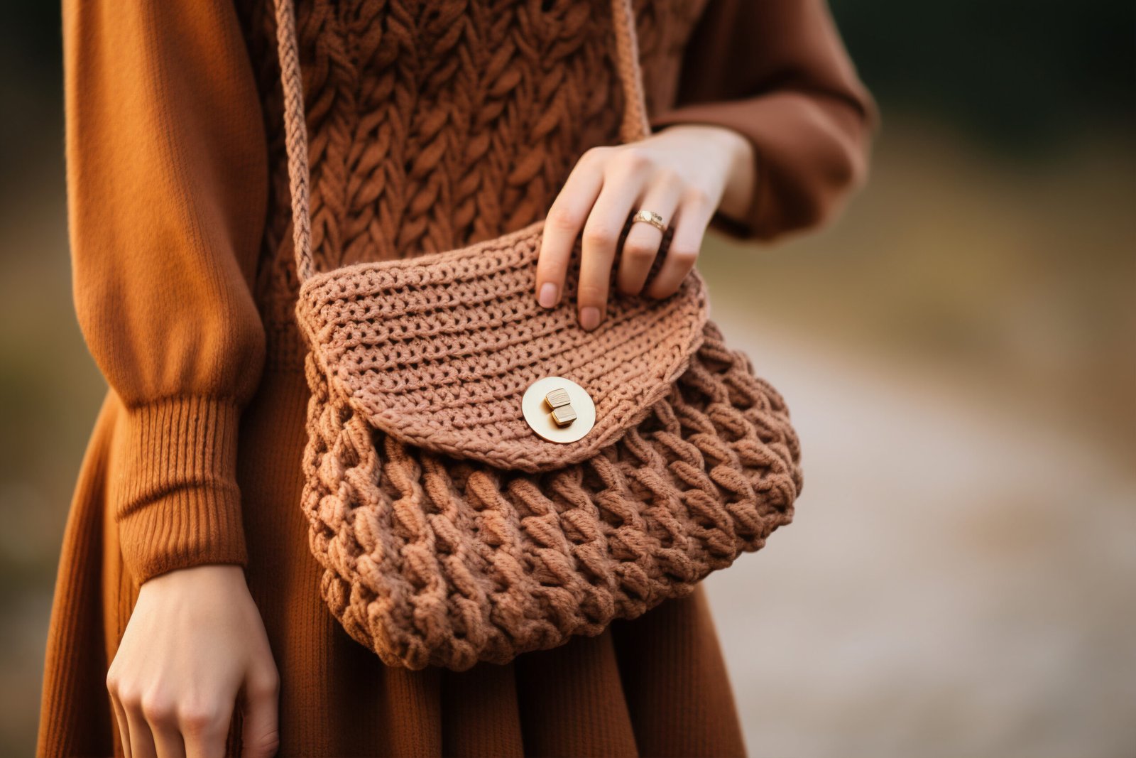 top-style-shoulder-bag Versatile crochet shoulder bag – a must-have fashion accessory.